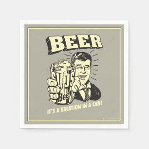 Bier: Es ist ein Urlaub in Can Serviette