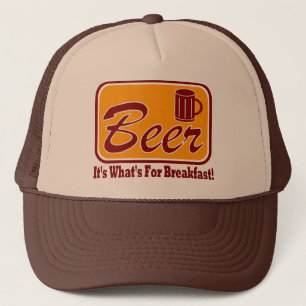 Bier - es ist, was zum Frühstück ist!  Truckerkappe