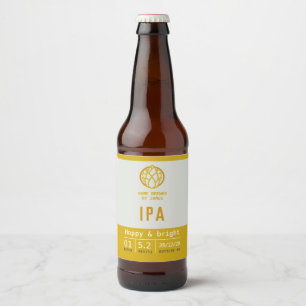 Bier-Etikett für IPA-Boote oder Zuhause-Brauflasc Bierflaschenetikett