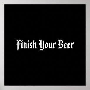 Bier fertig poster