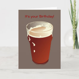 Bier-Geburtstags-Karte Karte