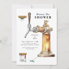 Bier Gestochen Honey Do Paares Polterabend Einladung