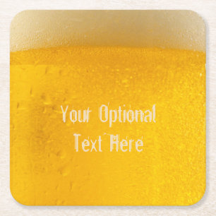 BIER-Gewohnheits-Untersetzer Rechteckiger Pappuntersetzer