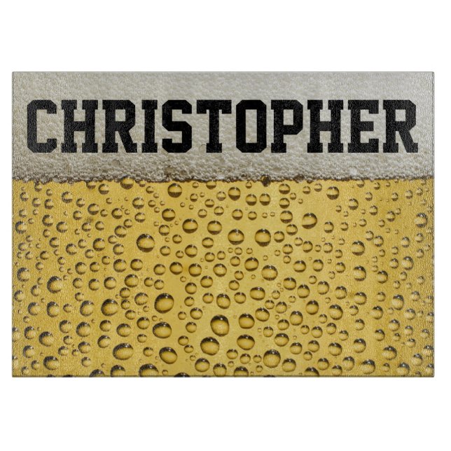 Bier-Glas personifizieren Schneidebrett (Vorderseite)