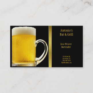 Bier-Glas-Visitenkarte Visitenkarte