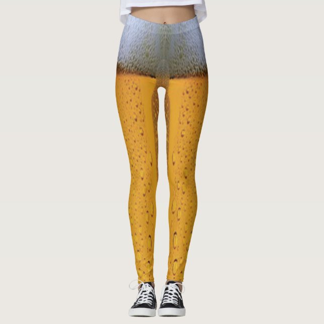 Bier Glass Foaming Beer Leggings (Vorderseite)