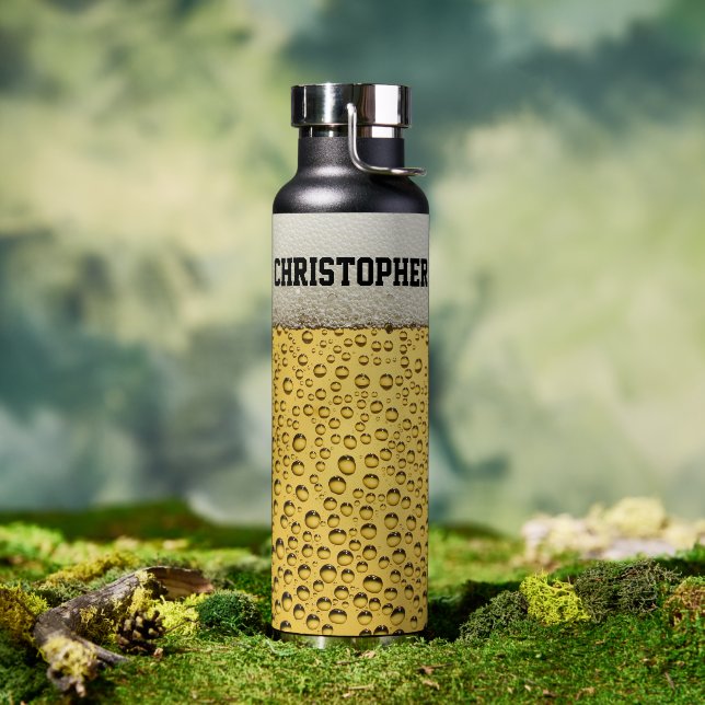 Bier Glass personalisieren Trinkflasche (Außenbereich)