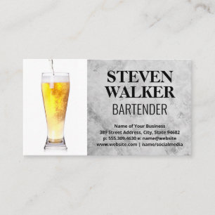 Bier Glass Pour Terminkarte