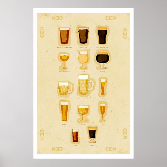 Bier Glasses Poster (Vorne)