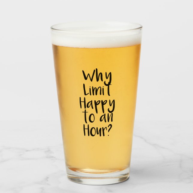 Bier-glückliche Stunde Glas (Vorne (Gefüllt))