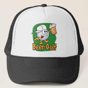 Bier-Golf-betrunkener Cartoon-Golf-Ball Truckerkappe