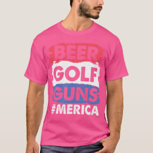 Bier Golf Kanonen Party Tier trinken Golfer T-Shirt