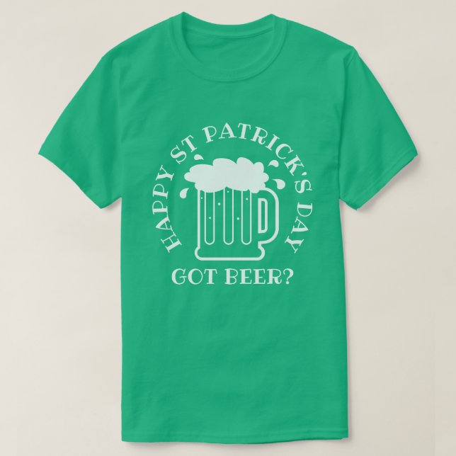 Bier got? Funny kelly green St Patrick's Day Shirt (Design vorne)