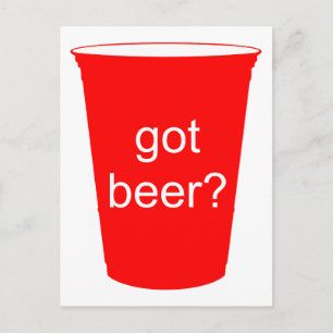 Bier got? postkarte