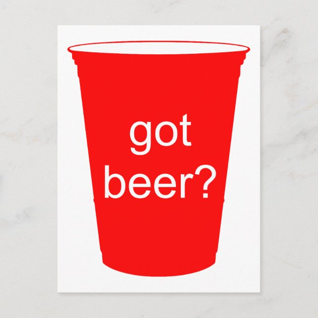 Bier got? postkarte (Vorderseite)