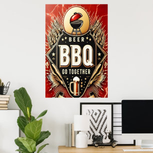 Bier & GRILLEN gemeinsam Poster