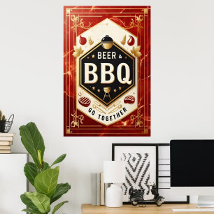 Bier & GRILLEN gemeinsam Poster