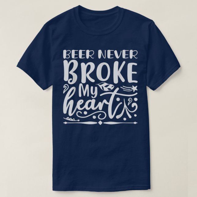 Bier hat mir nie einen sonnigen Alkoholiker im Her T-Shirt (Design vorne)