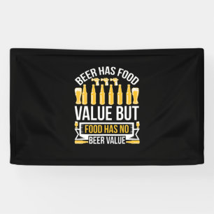 Bier hat zum Geburtstag einen hohen Lebensmittelwe Banner
