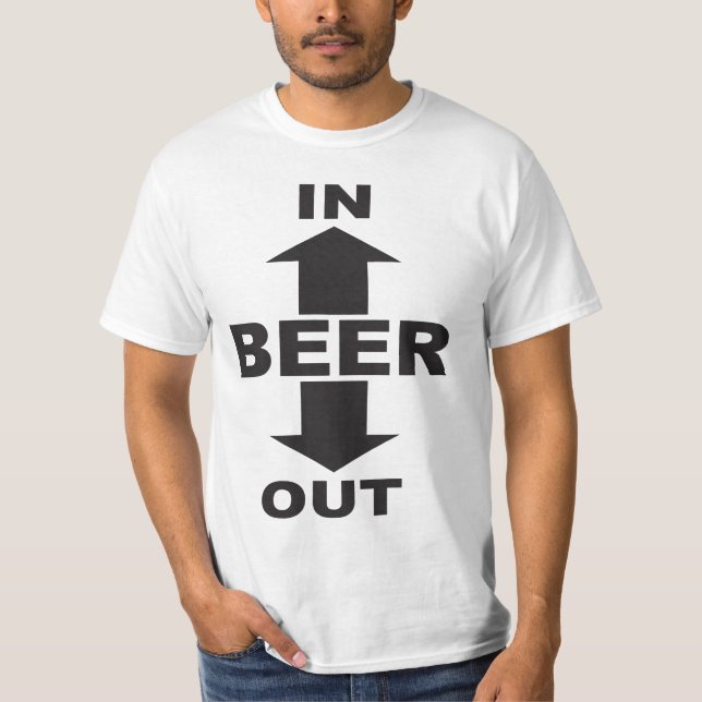 BIER HEREIN HERAUS T-Shirt (Vorderseite)