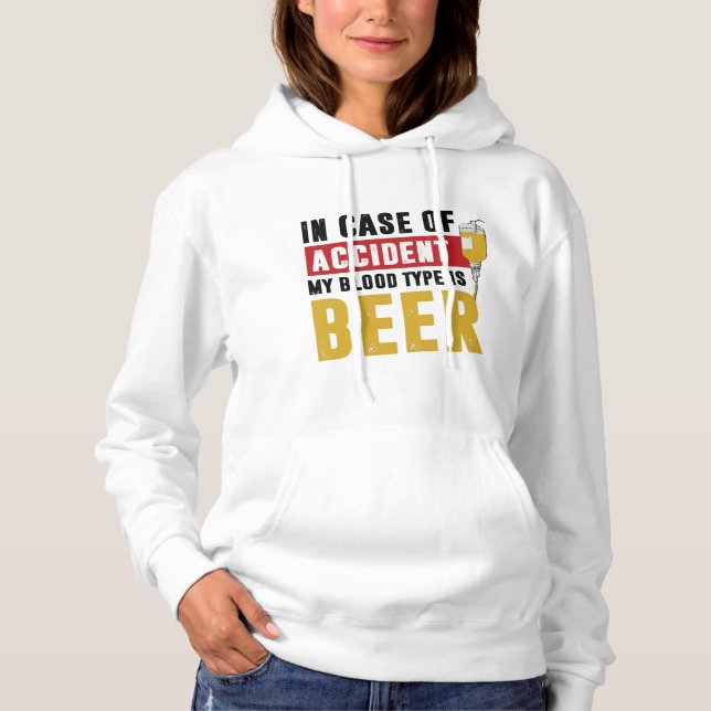 Bier Hoodie (Vorderseite)