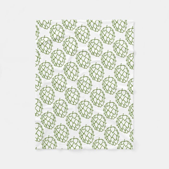 Bier-Hopfen Fleecedecke (Vorderseite)