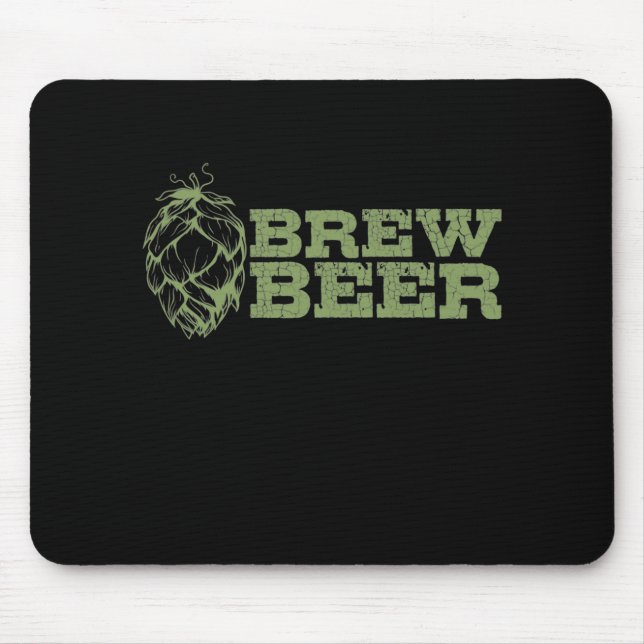 Bier Hopfen und Malz Bierbrauen Mousepad (Vorne)