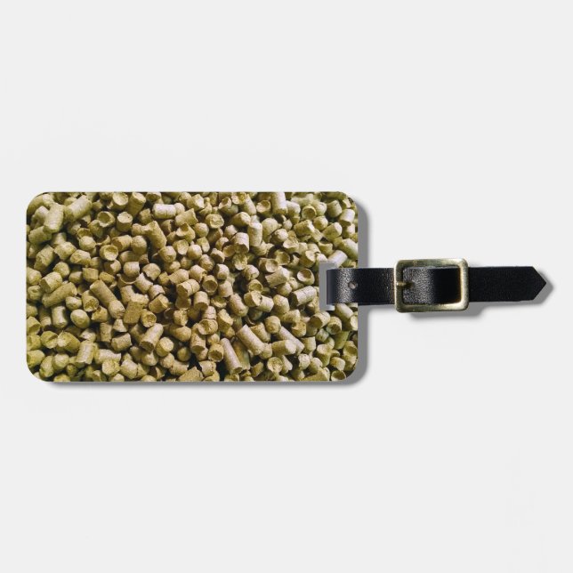 Bier Hops Brauerei Zuhause Brew Hop Kopf Gepäckanhänger (Vorderseite horizontal)