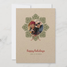 Bier Hops Foto Weihnachtskarte