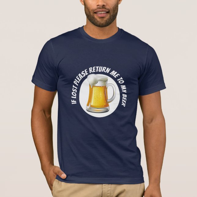 Bier Humor T-Shirt (Vorderseite)