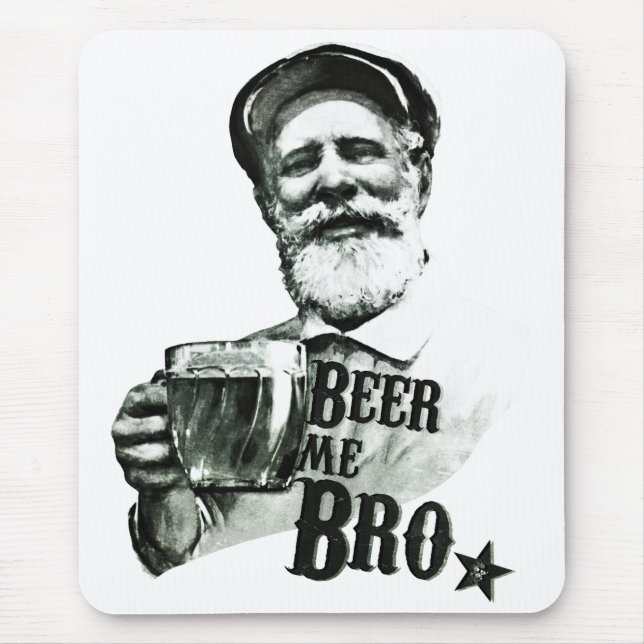 Bier ich Bro Mousepad (Vorne)
