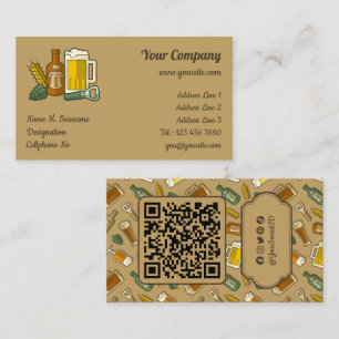 Bier Icons Business Card Visitenkarte