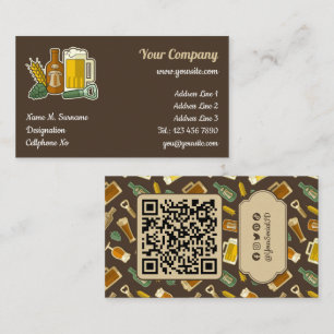 Bier Icons Business Card Visitenkarte