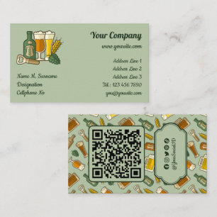 Bier Icons Business Card Visitenkarte