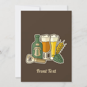 Bier Icons Einladung