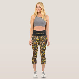 Bier Icons Muster Capri Leggings