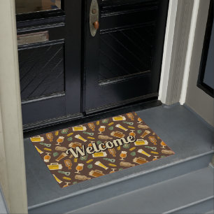 Bier Icons Muster Doormat Fußmatte
