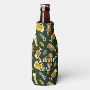 Bier Icons Muster Flasche Cooler Flaschenkühler