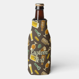 Bier Icons Muster Flasche Cooler Flaschenkühler