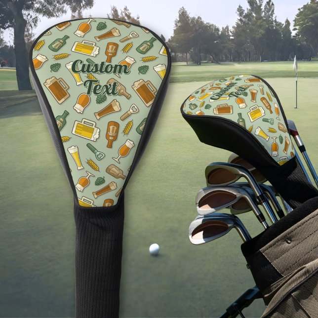 Bier Icons Muster Golf Head Cover Headcover (Von Creator hochgeladen)