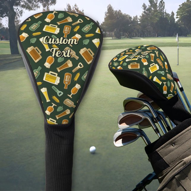 Bier Icons Muster Golf Head Cover Headcover (Von Creator hochgeladen)