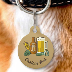Bier-Icons Pet ID-Anhänger Haustiermarke