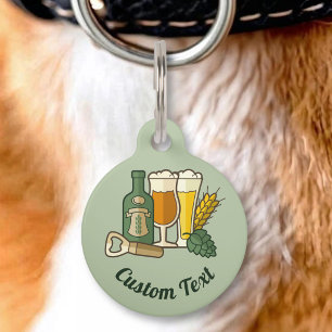 Bier-Icons Pet-ID-Anhänger Haustiermarke