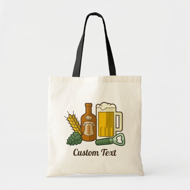 Bier Icons Tote Bag Tragetasche (Vorne)