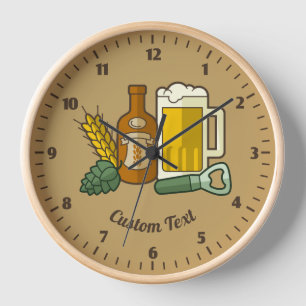Bier Icons Uhr