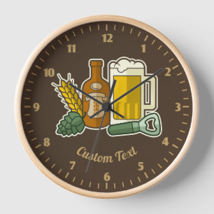 Bier Icons Uhr