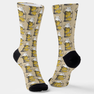 Bier Ilustration Socken