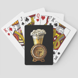Bier in Schwarz Spielkarten