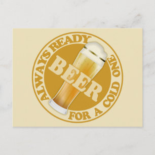 BIER - individuell anpassbare Postkarte