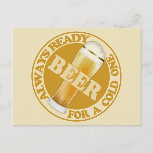 BIER - individuell anpassbare Postkarte (Vorderseite)